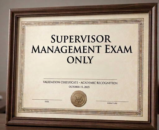 Supervisor Management Exam Only